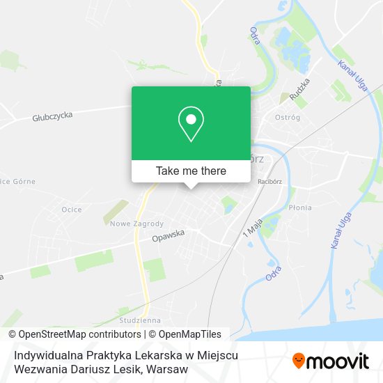 Indywidualna Praktyka Lekarska w Miejscu Wezwania Dariusz Lesik map