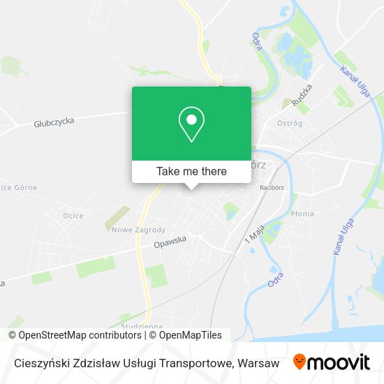 Cieszyński Zdzisław Usługi Transportowe map