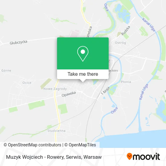 Карта Muzyk Wojciech - Rowery, Serwis