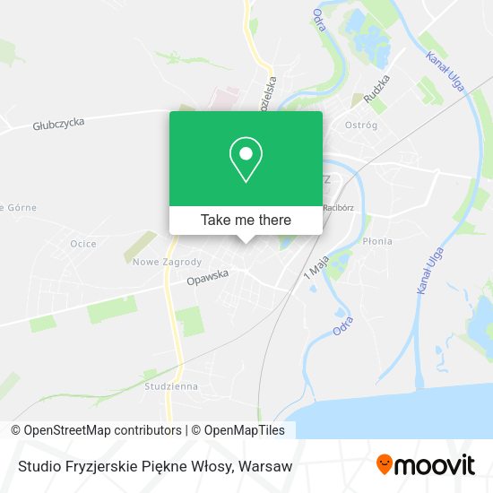 Studio Fryzjerskie Piękne Włosy map