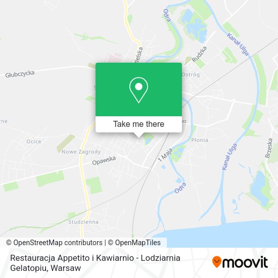 Restauracja Appetito i Kawiarnio - Lodziarnia Gelatopiu map