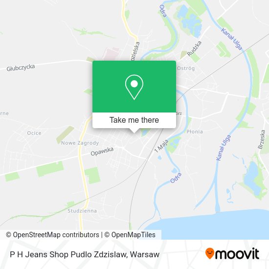 P H Jeans Shop Pudlo Zdzislaw map