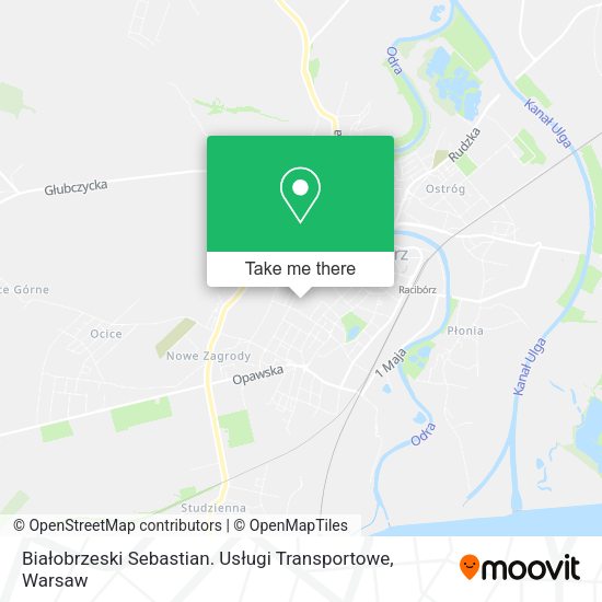 Białobrzeski Sebastian. Usługi Transportowe map