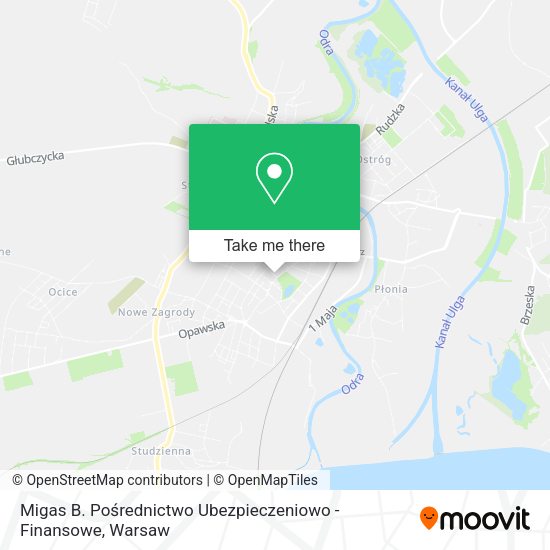 Migas B. Pośrednictwo Ubezpieczeniowo - Finansowe map