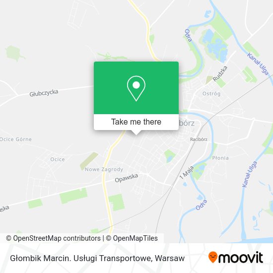 Głombik Marcin. Usługi Transportowe map