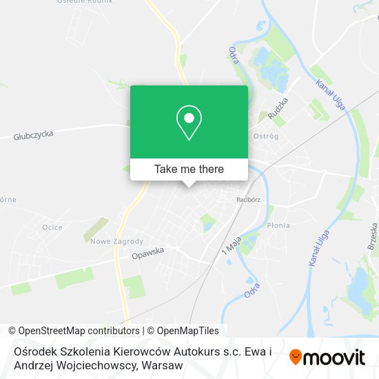 Ośrodek Szkolenia Kierowców Autokurs s.c. Ewa i Andrzej Wojciechowscy map