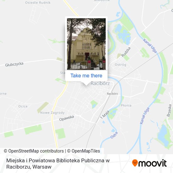 Miejska i Powiatowa Biblioteka Publiczna w Raciborzu map