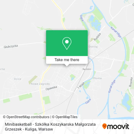Карта Minibasketball - Szkółka Koszykarska Małgorzata Grzeszek - Kuliga
