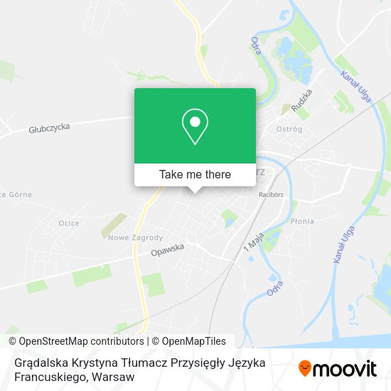 Grądalska Krystyna Tłumacz Przysięgły Języka Francuskiego map