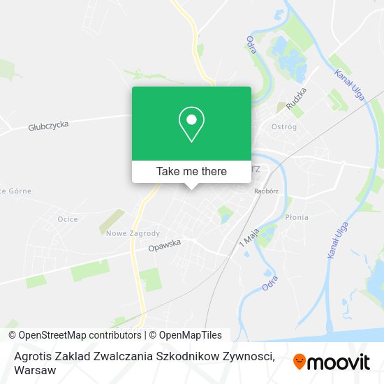 Карта Agrotis Zaklad Zwalczania Szkodnikow Zywnosci