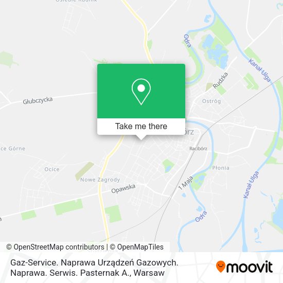 Gaz-Service. Naprawa Urządzeń Gazowych. Naprawa. Serwis. Pasternak A. map