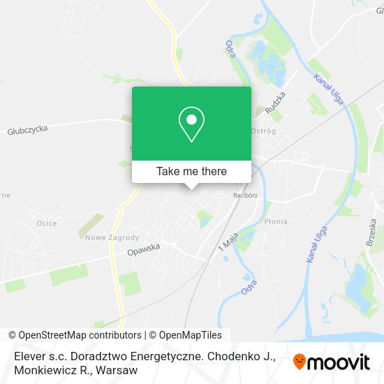 Elever s.c. Doradztwo Energetyczne. Chodenko J., Monkiewicz R. map