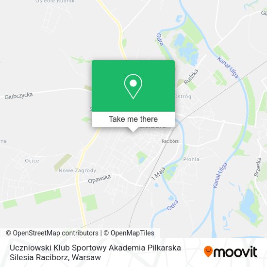 Uczniowski Klub Sportowy Akademia Pilkarska Silesia Raciborz map