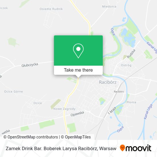 Zamek Drink Bar. Boberek Larysa Racibórz map