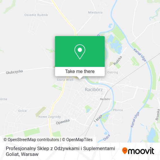 Profesjonalny Sklep z Odżywkami i Suplementami Goliat map