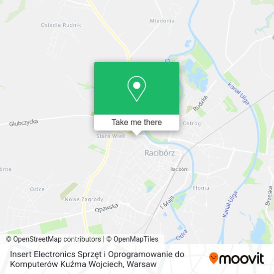 Insert Electronics Sprzęt i Oprogramowanie do Komputerów Kuźma Wojciech map