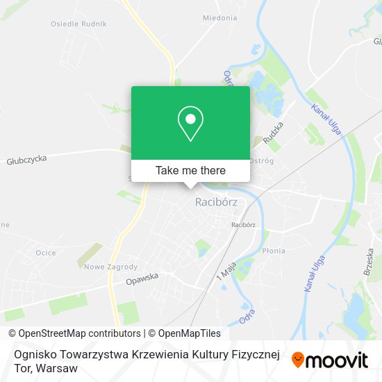 Ognisko Towarzystwa Krzewienia Kultury Fizycznej Tor map