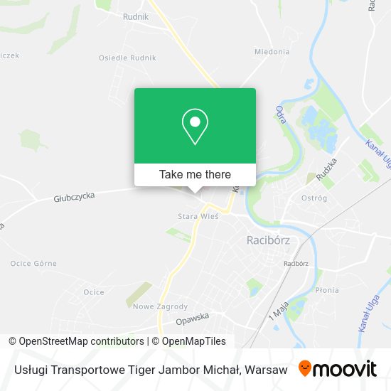 Карта Usługi Transportowe Tiger Jambor Michał