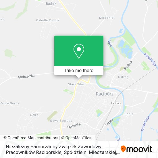 Niezależny Samorządny Związek Zawodowy Pracowników Raciborskiej Spółdzielni Mleczarskiej map