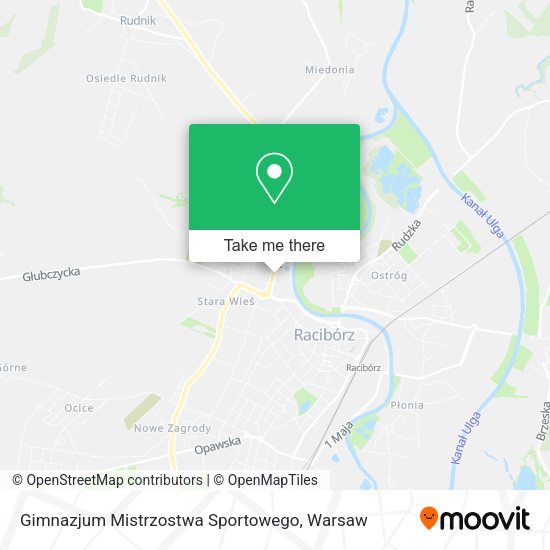 Gimnazjum Mistrzostwa Sportowego map