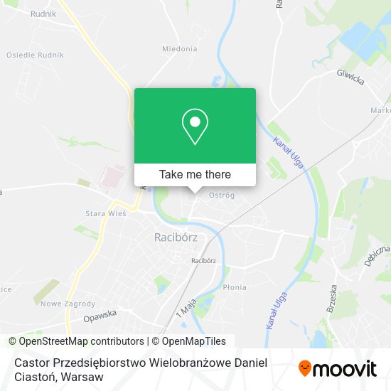 Castor Przedsiębiorstwo Wielobranżowe Daniel Ciastoń map