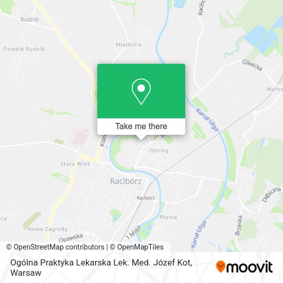 Ogólna Praktyka Lekarska Lek. Med. Józef Kot map