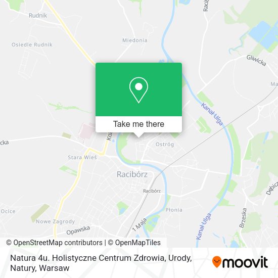 Natura 4u. Holistyczne Centrum Zdrowia, Urody, Natury map