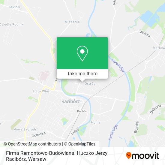 Карта Firma Remontowo-Budowlana. Huczko Jerzy Racibórz
