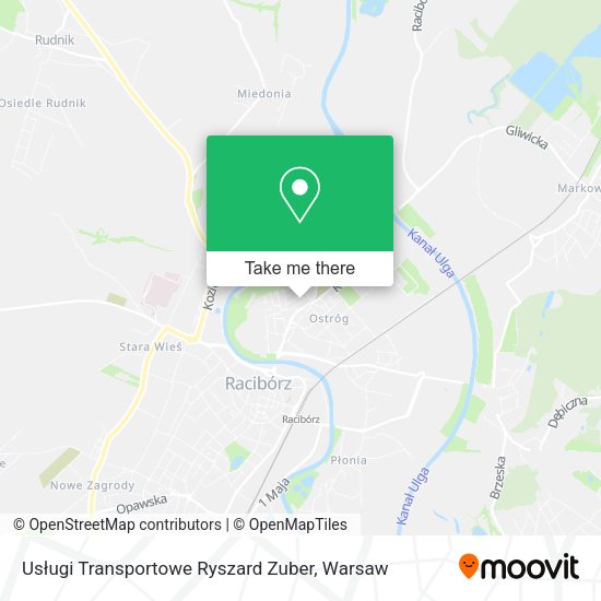 Usługi Transportowe Ryszard Zuber map