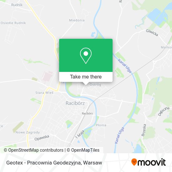 Geotex - Pracownia Geodezyjna map