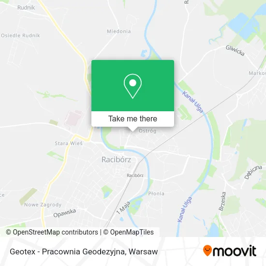 Карта Geotex - Pracownia Geodezyjna