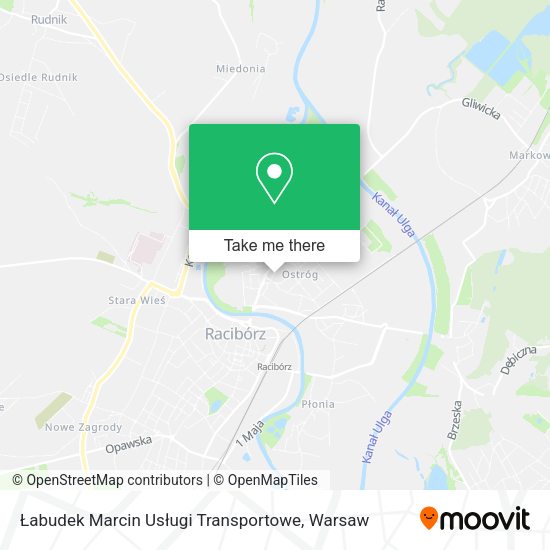 Łabudek Marcin Usługi Transportowe map