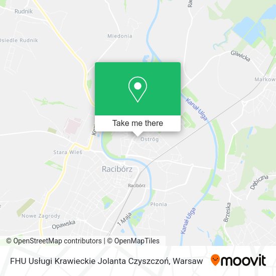 FHU Usługi Krawieckie Jolanta Czyszczoń map