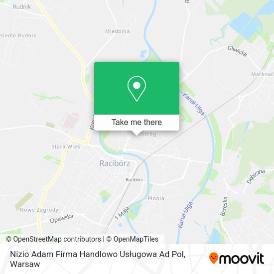 Nizio Adam Firma Handlowo Usługowa Ad Pol map