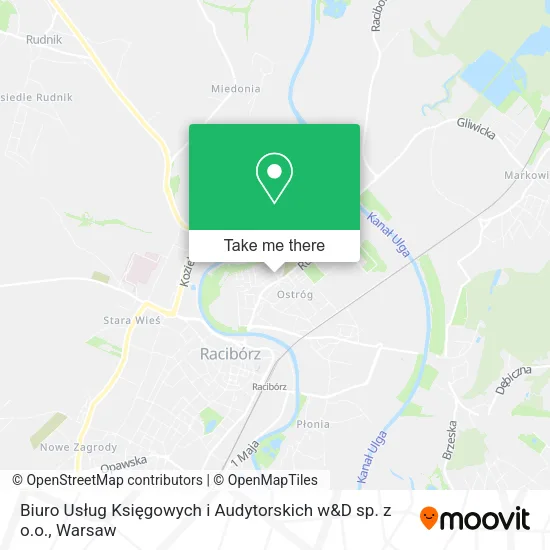 Карта Biuro Usług Księgowych i Audytorskich w&D sp. z o.o.