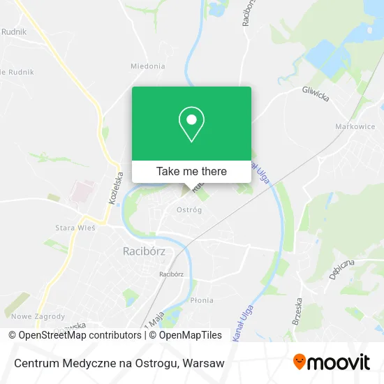 Карта Centrum Medyczne na Ostrogu