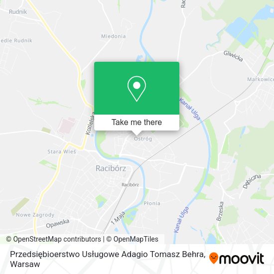 Przedsiębioerstwo Usługowe Adagio Tomasz Behra map