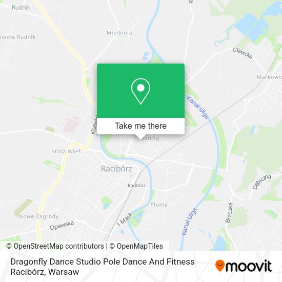 Dragonfly Dance Studio Pole Dance And Fitness Racibórz map