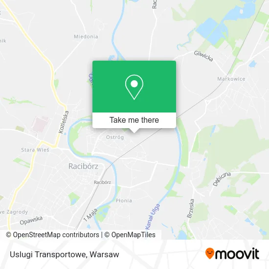 Карта Uslugi Transportowe