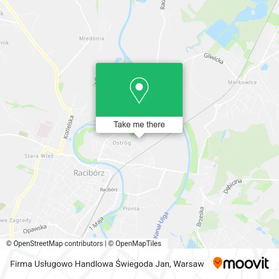 Карта Firma Usługowo Handlowa Świegoda Jan