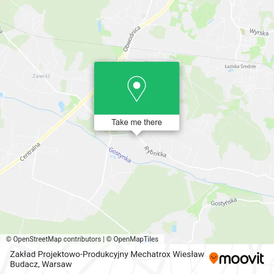 Zakład Projektowo-Produkcyjny Mechatrox Wiesław Budacz map
