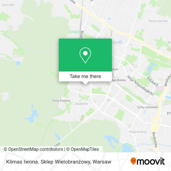 Klimas Iwona. Sklep Wielobranżowy map