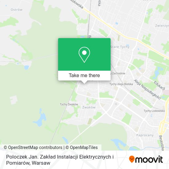 Карта Poloczek Jan. Zakład Instalacji Elektrycznych i Pomiarów