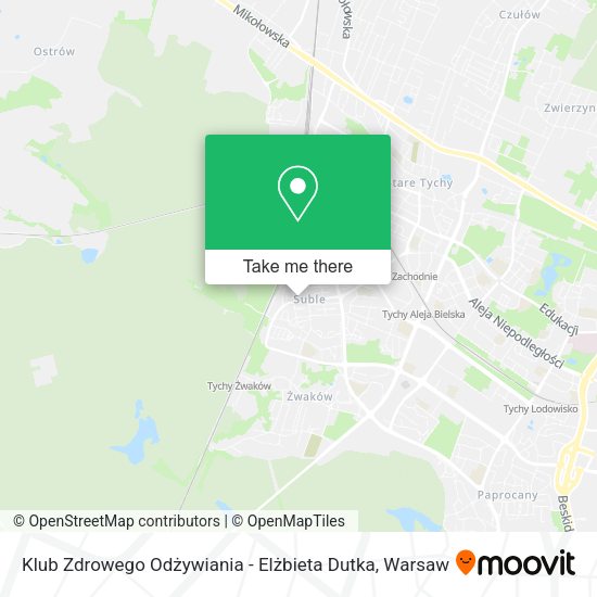 Klub Zdrowego Odżywiania - Elżbieta Dutka map