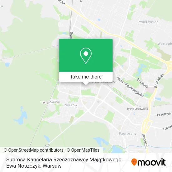 Карта Subrosa Kancelaria Rzeczoznawcy Majątkowego Ewa Noszczyk