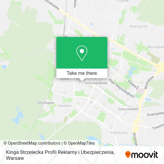 Kinga Strzelecka Profil Reklamy i Ubezpieczenia map