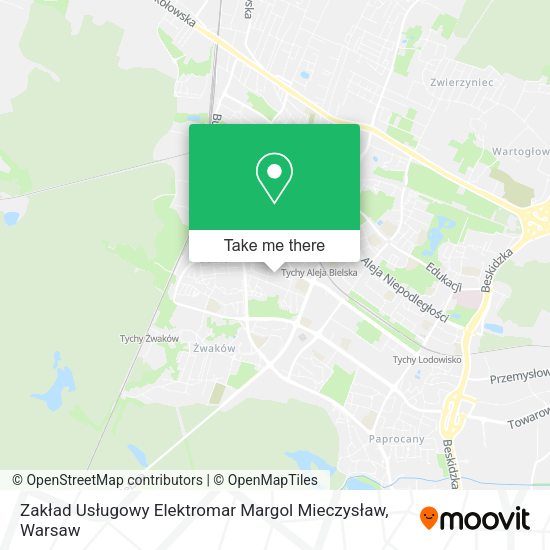 Zakład Usługowy Elektromar Margol Mieczysław map