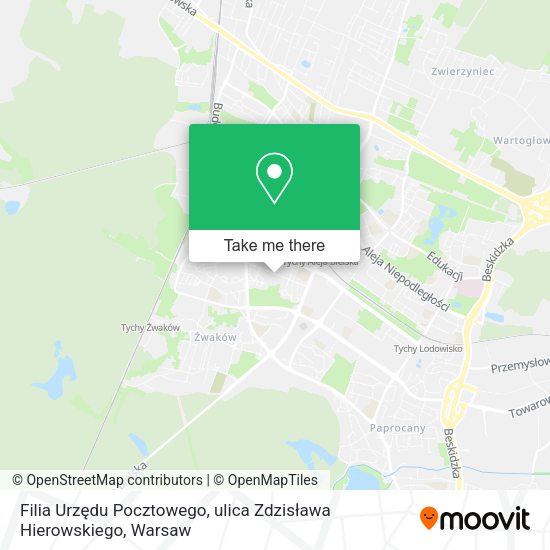 Filia Urzędu Pocztowego, ulica Zdzisława Hierowskiego map