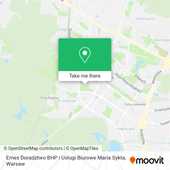Карта Emes Doradztwo BHP i Usługi Biurowe Maria Sykta