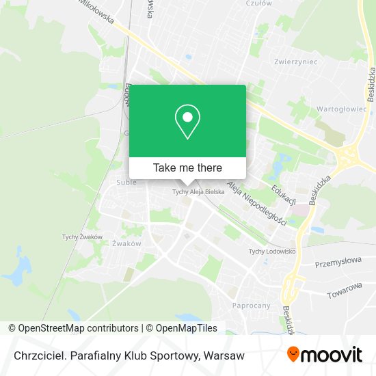 Chrzciciel. Parafialny Klub Sportowy map